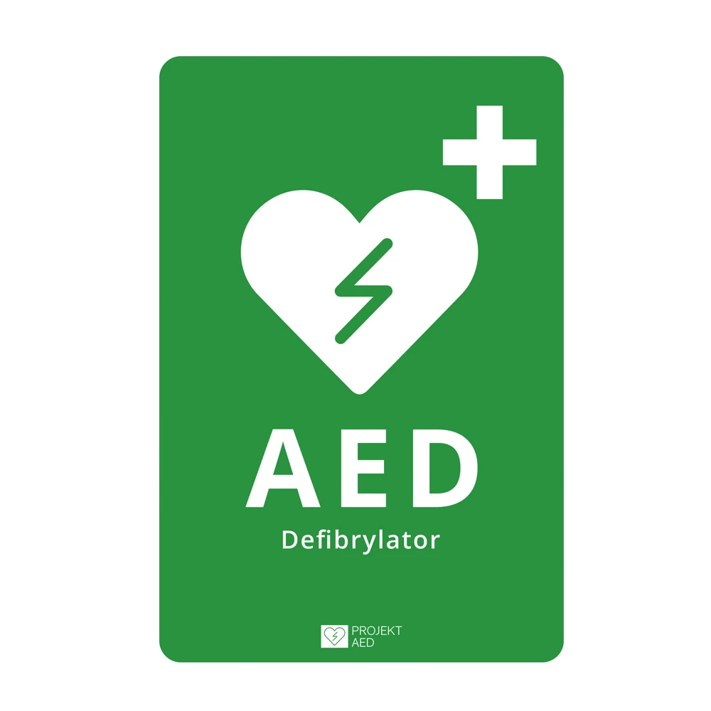Tablica informacyjna AED