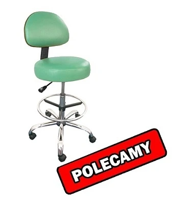 Taboret MEDOTTI OPTIMAL COMFORT LUX zielony z podnóżkiem